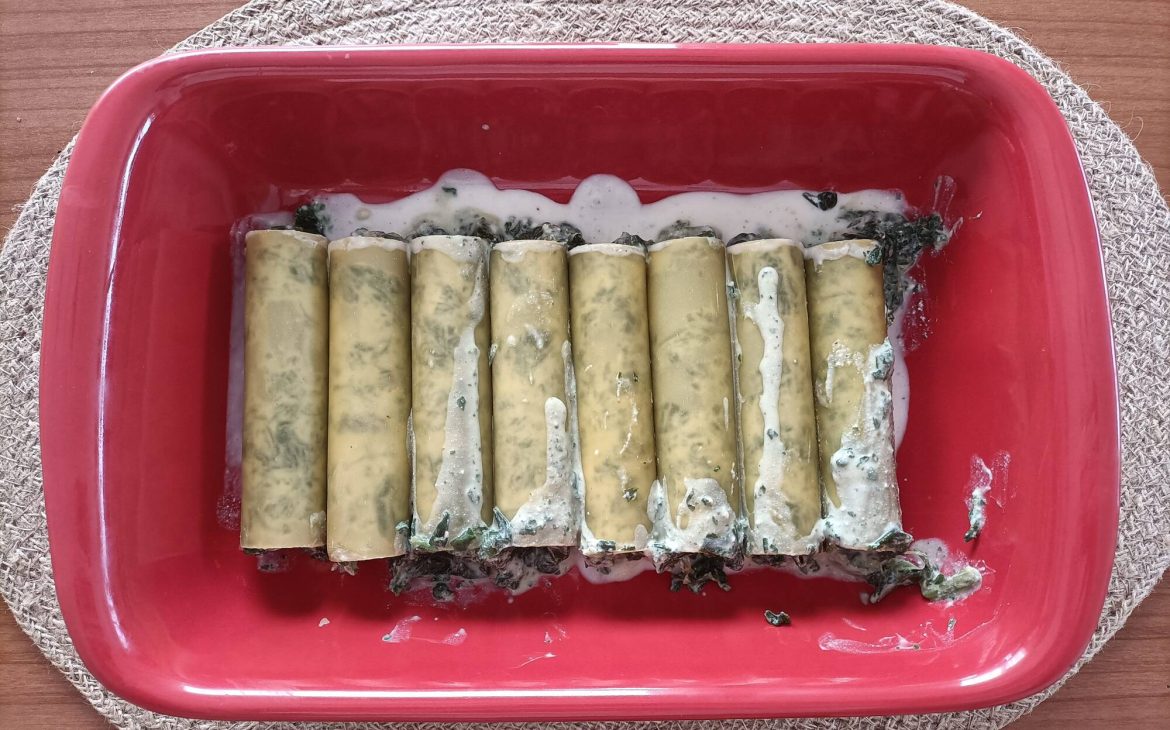 Canelones de Espinacas y Ricota
